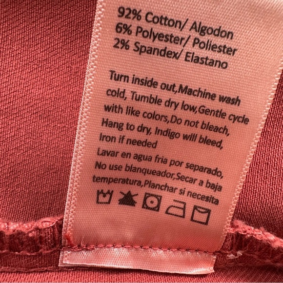 NWOT Risen Removable Hoodie Jean Jacket Women’s Small Red Cotton - Picture 8 of 12